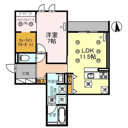 ロワイヤル綿町の物件間取画像